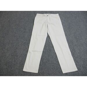 Lululemon ABC Pants Mens 34x32 White Chino 5 Pocket Straight Leg Casual Stretch